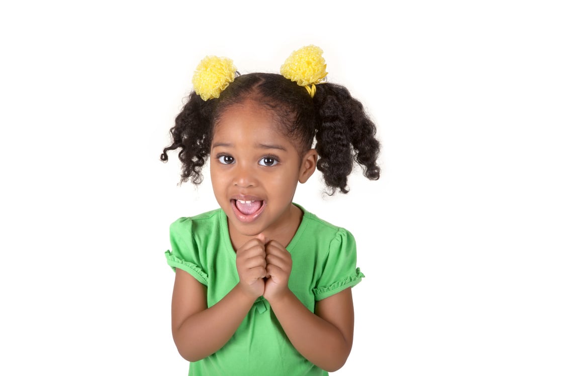 Preschooler african american female  child